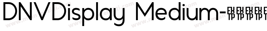 DNVDisplay Medium字体转换